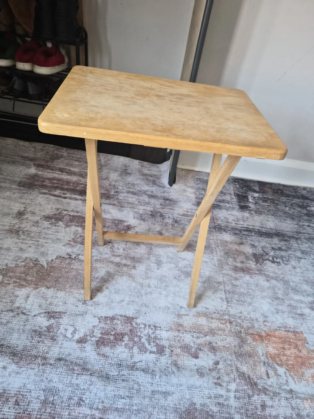 Wooden Folding Tray Table
