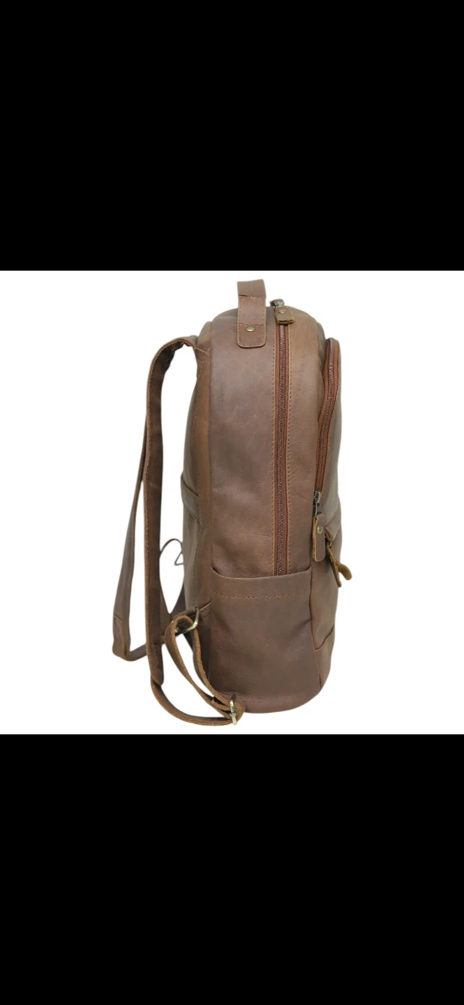 Brown Leather Backpack - photo 5