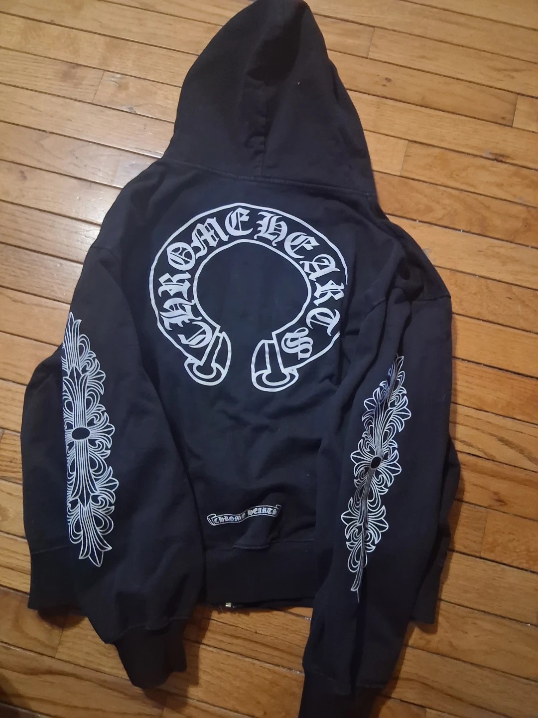 Chrome Hearts Black Full Zip Hoodie