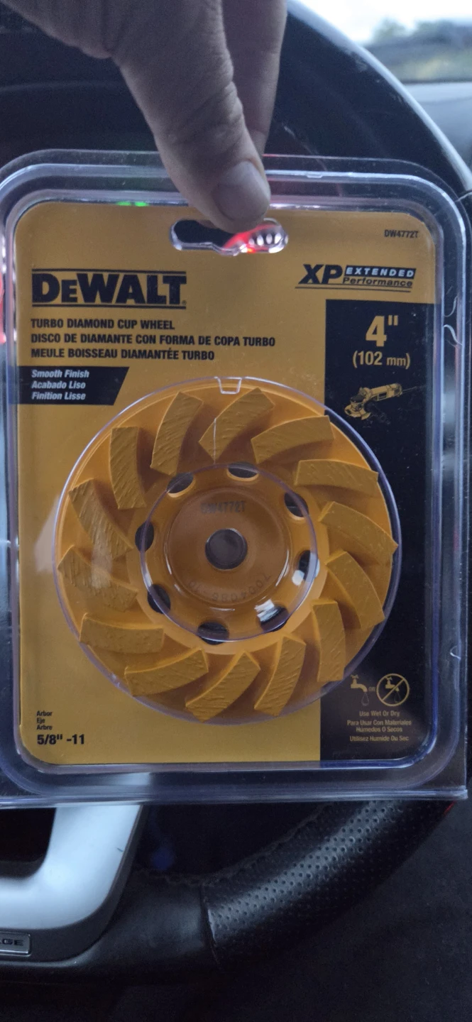 DEWALT 4" Turbo Diamond Cup Wheel DW4772T