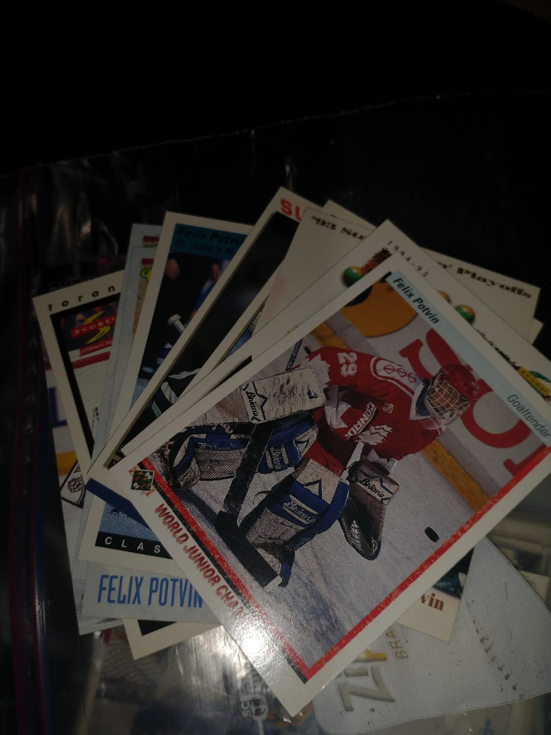 Felix Potvin Hockey Card Collection