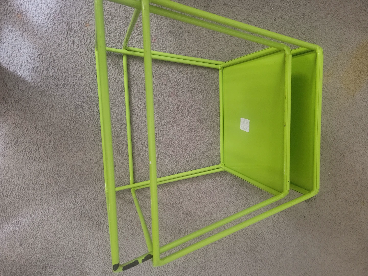 🏈 Lime Green Metal Nesting Tables - photo 3