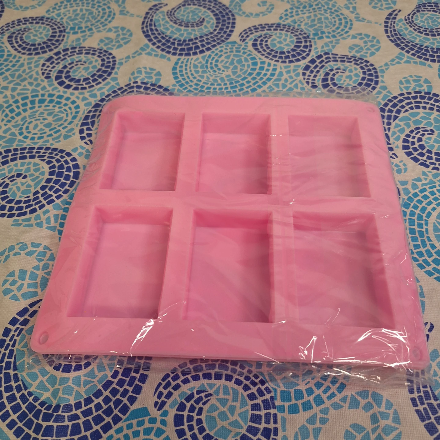 Pink Silicone Soap Mold