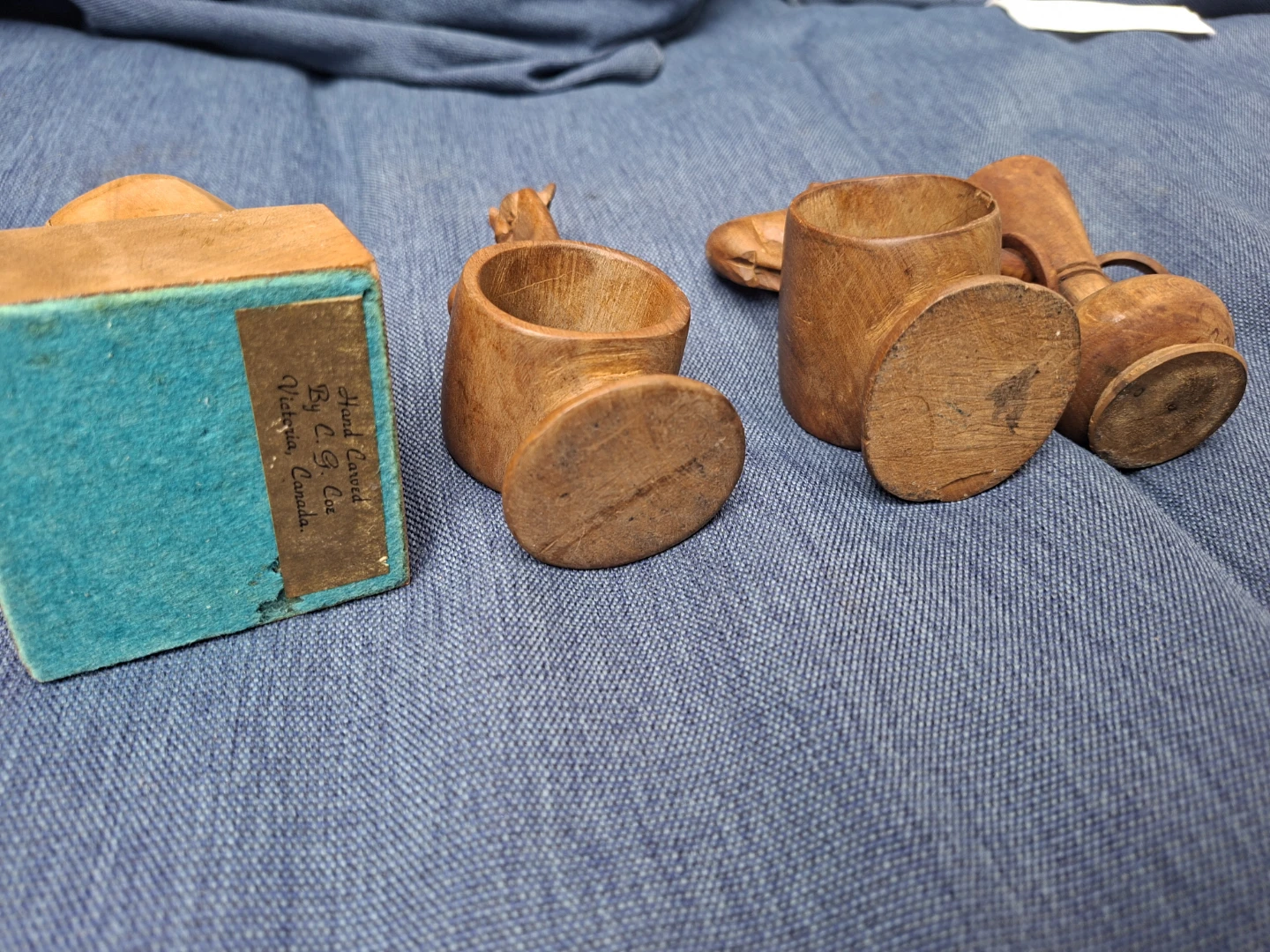C.G. Coe Hand-Carved Wooden Decorative Set - photo 4