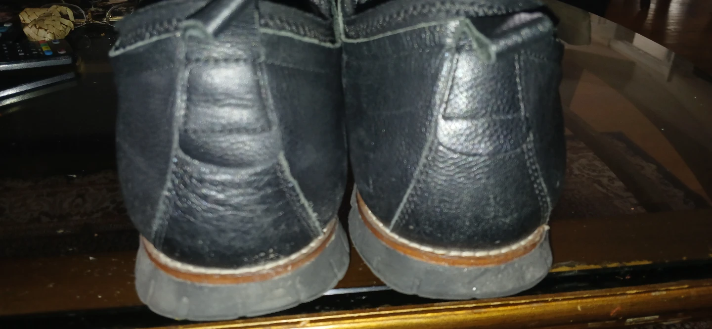 Black Leather Oxford Shoes