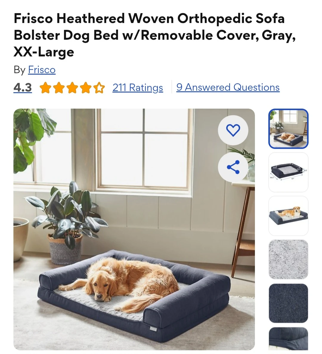 Chewy - XXL orthopedic dog bed for sale!!