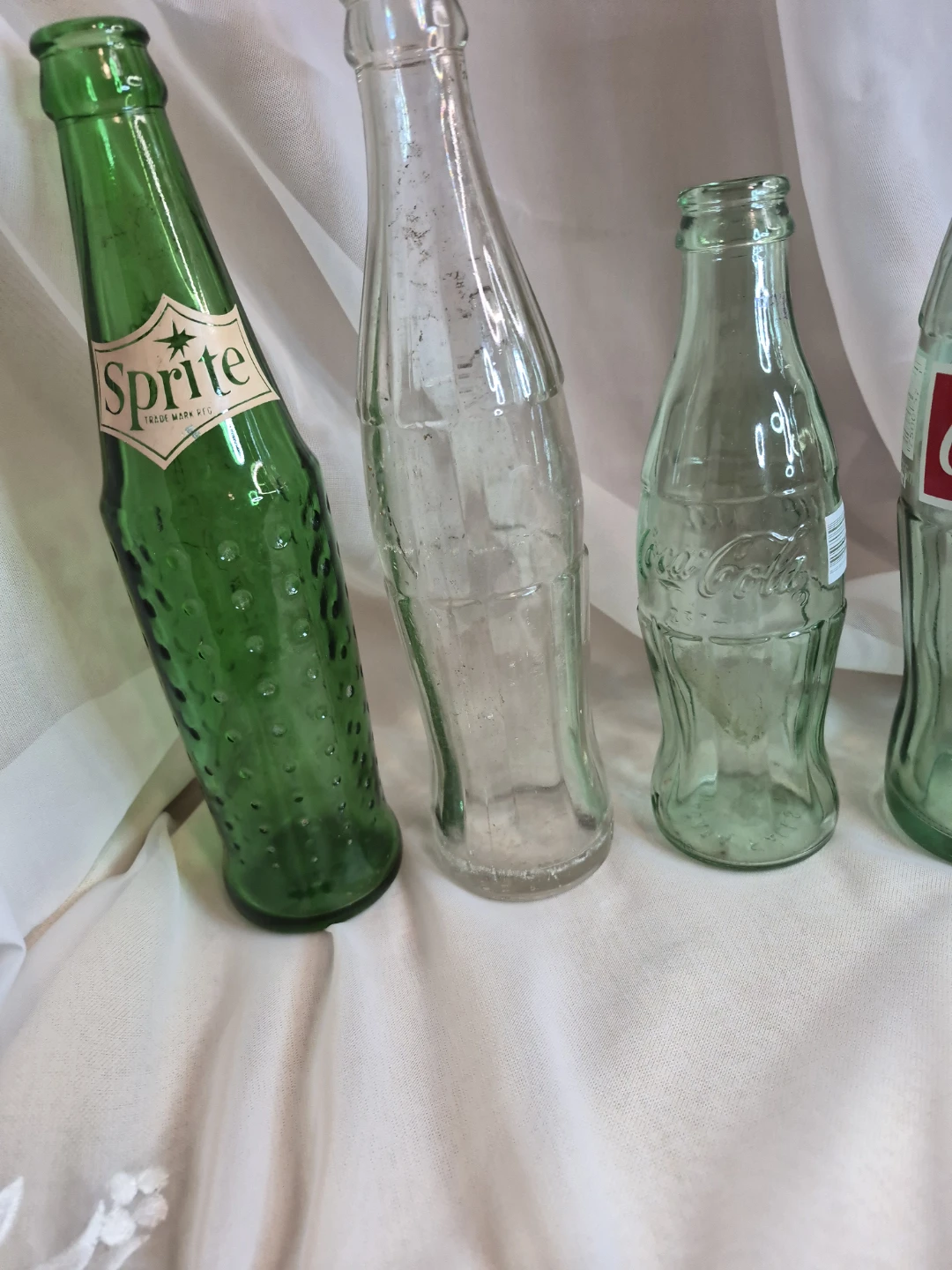 Lot of 4 Vintage Glass Coka Sprite Bottles - photo 5