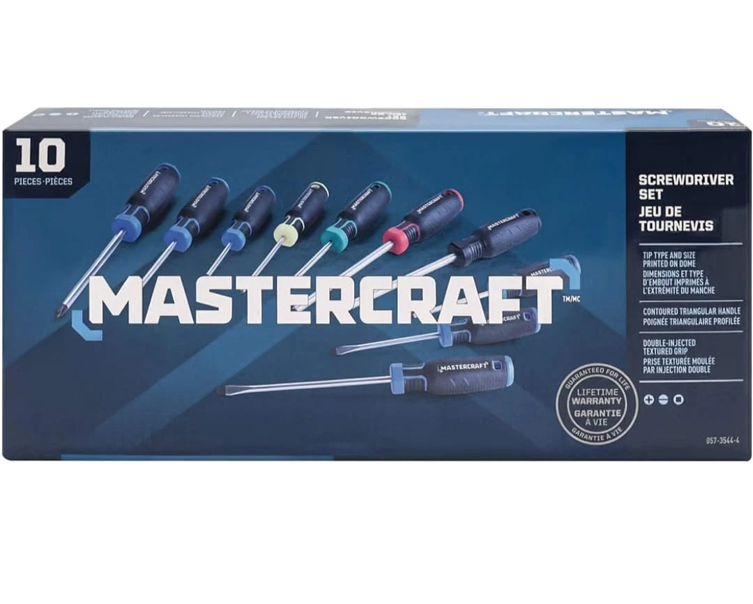 Mastercraft 10-Piece Screwdriver Set🏈🏈🏈🏈