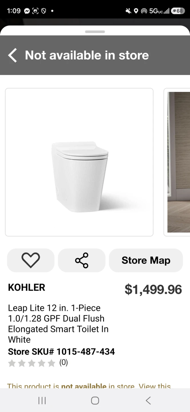 Kohler Leap Lite Smart Toilet White