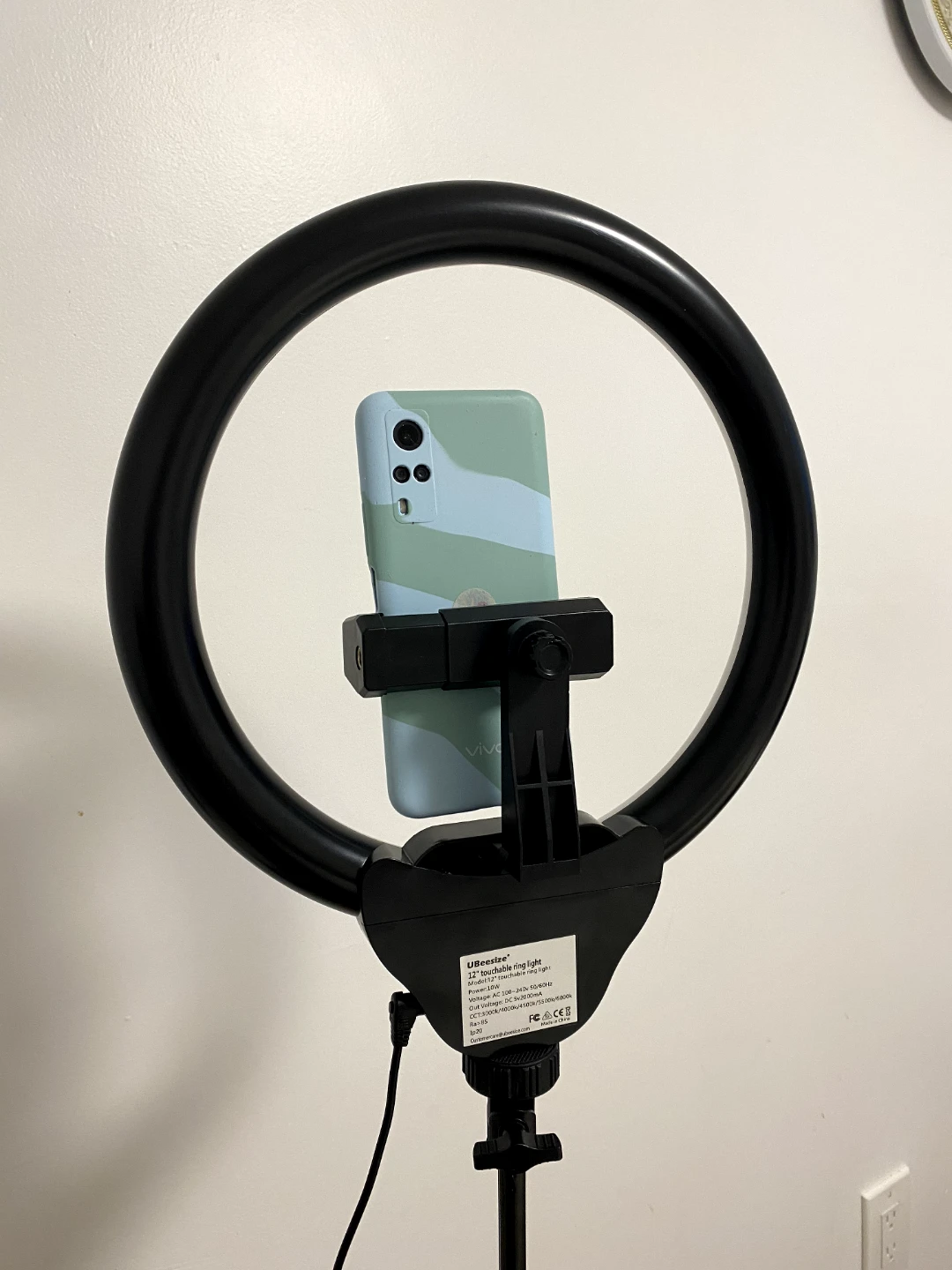 UBeesize 12-inch Ring Light with Tripod, Ring Light - photo 2