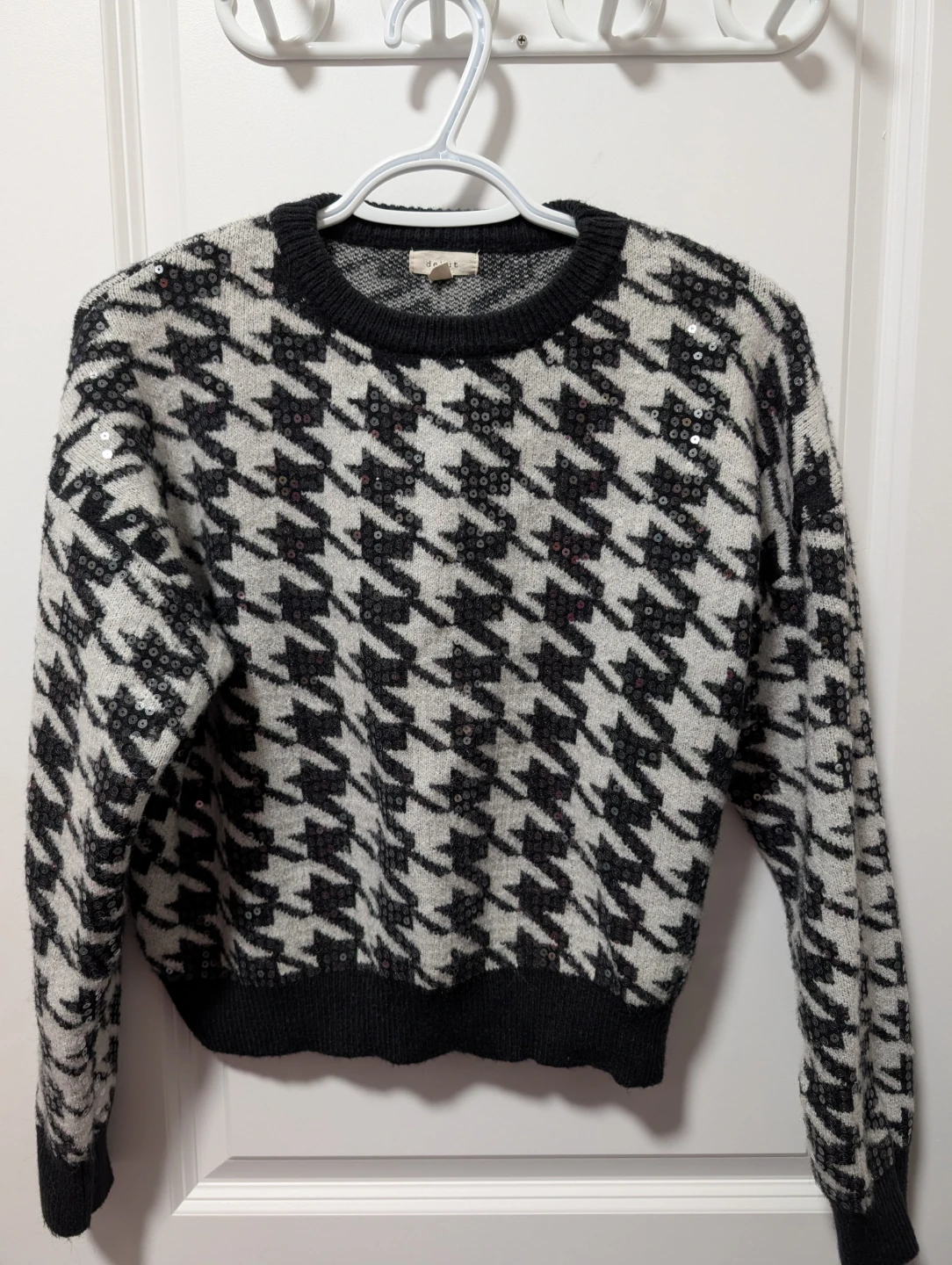 debut Houndstooth Sequin Sweater - photo 3