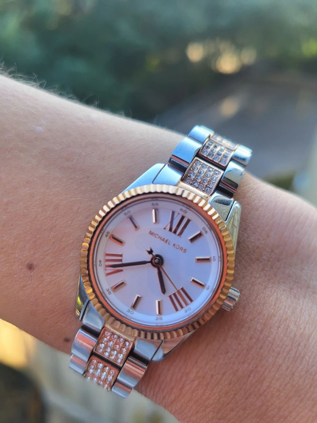 Michael Kors Two-Tone Crystal Watch