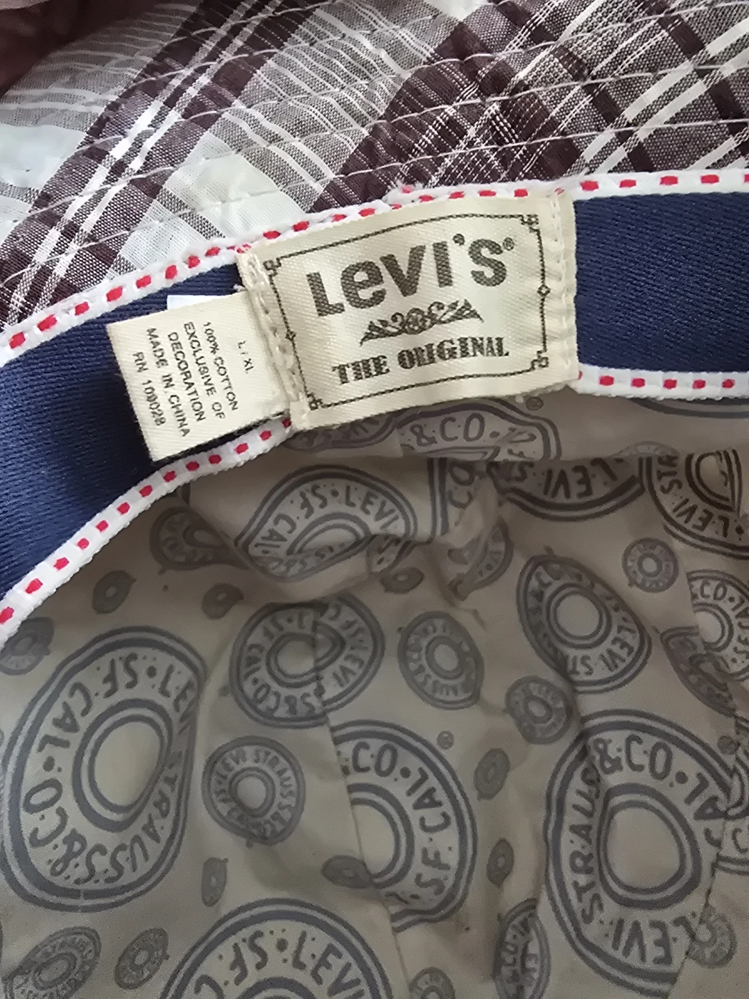 🏈Levi's Plaid Bucket Hat - photo 2