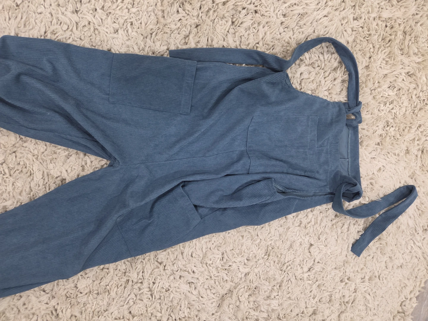 Blue Corduroy Overalls - photo 3