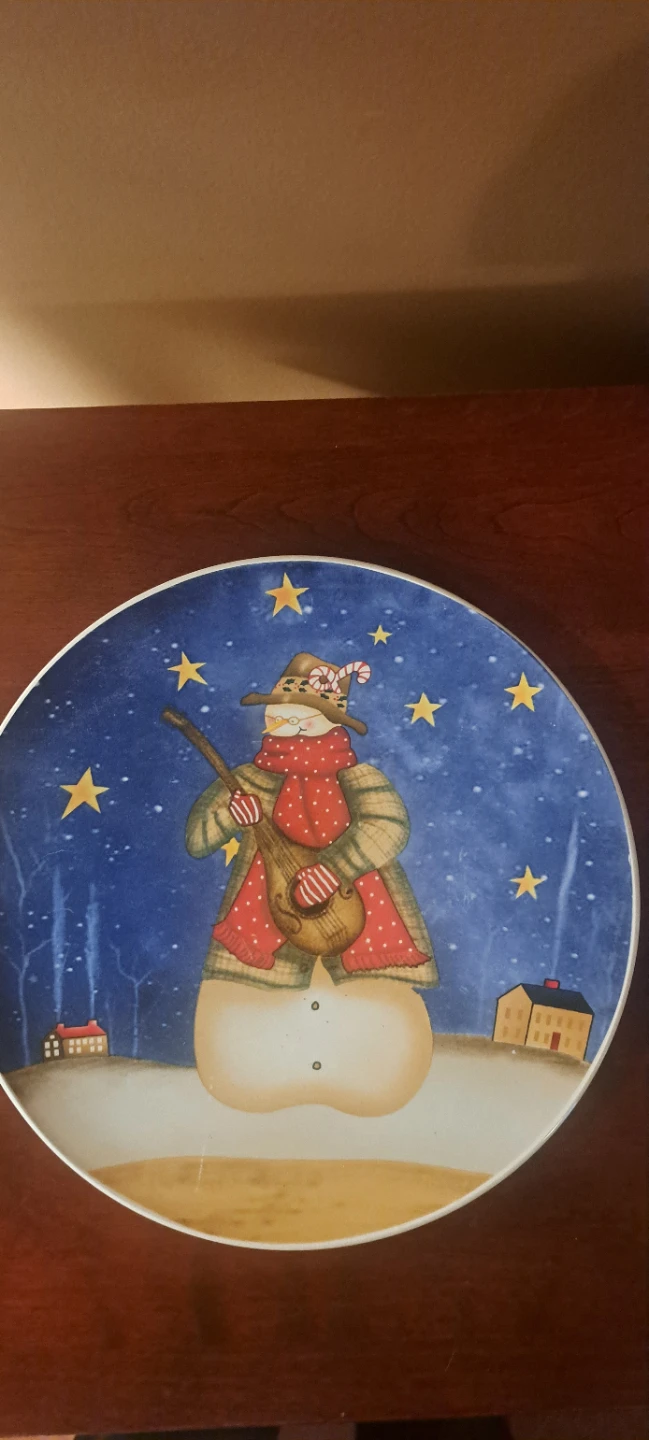 Snowman Decorative Plate