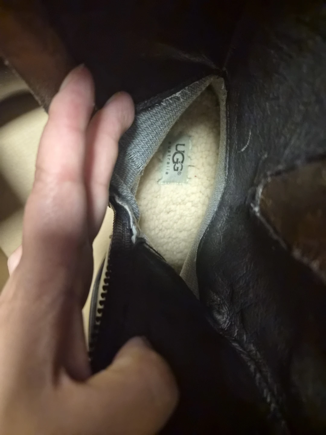 UGG Australia Brown Leather Buckle Biker Boots - photo 3