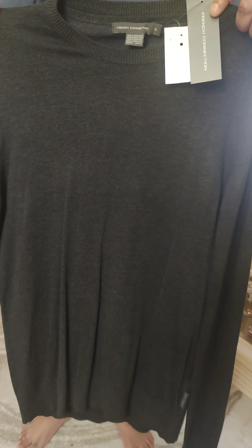 French Connection Sweater - Dark Grey - Size Small