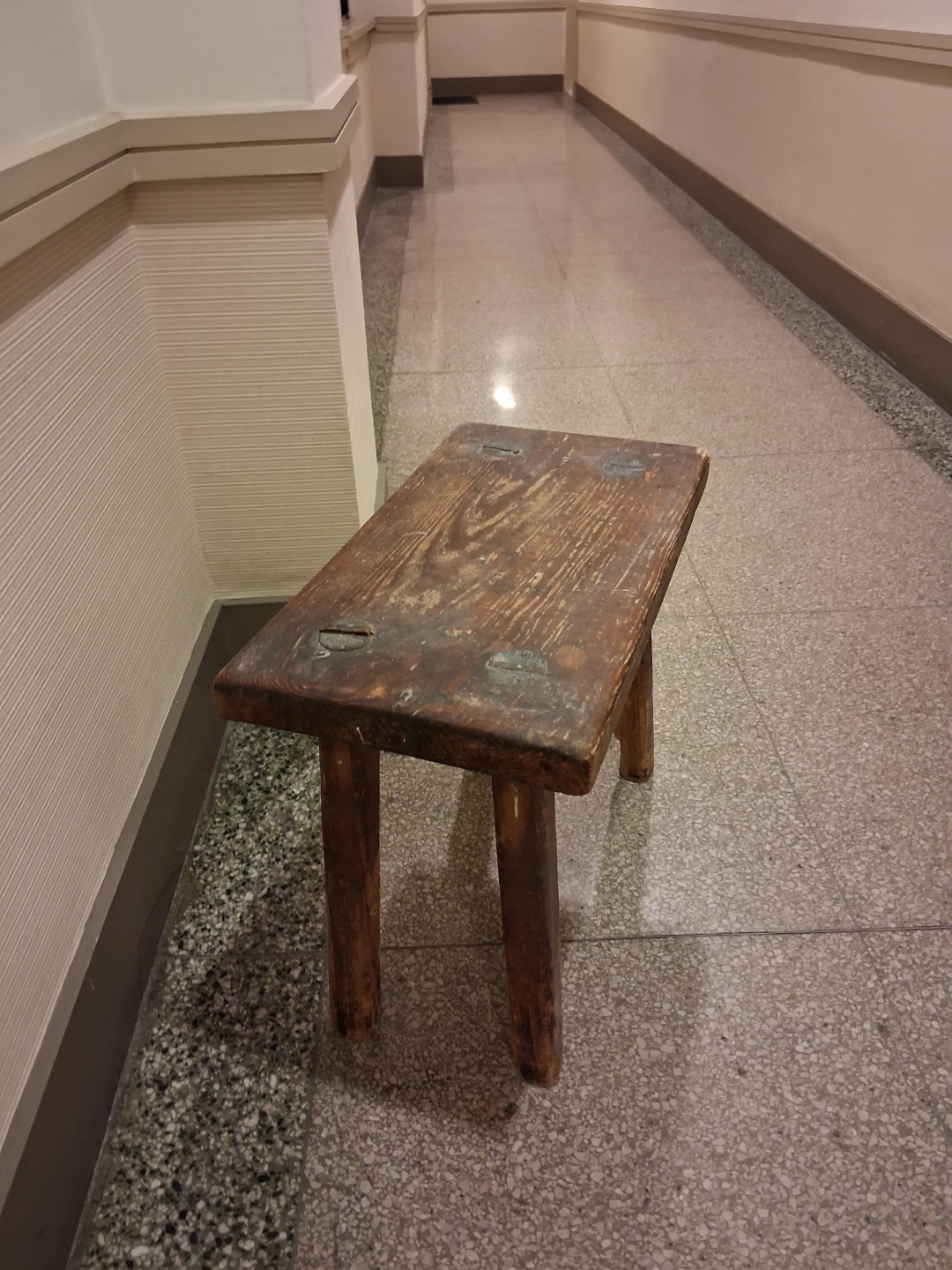 Rustic Small Wooden Stool - photo 2