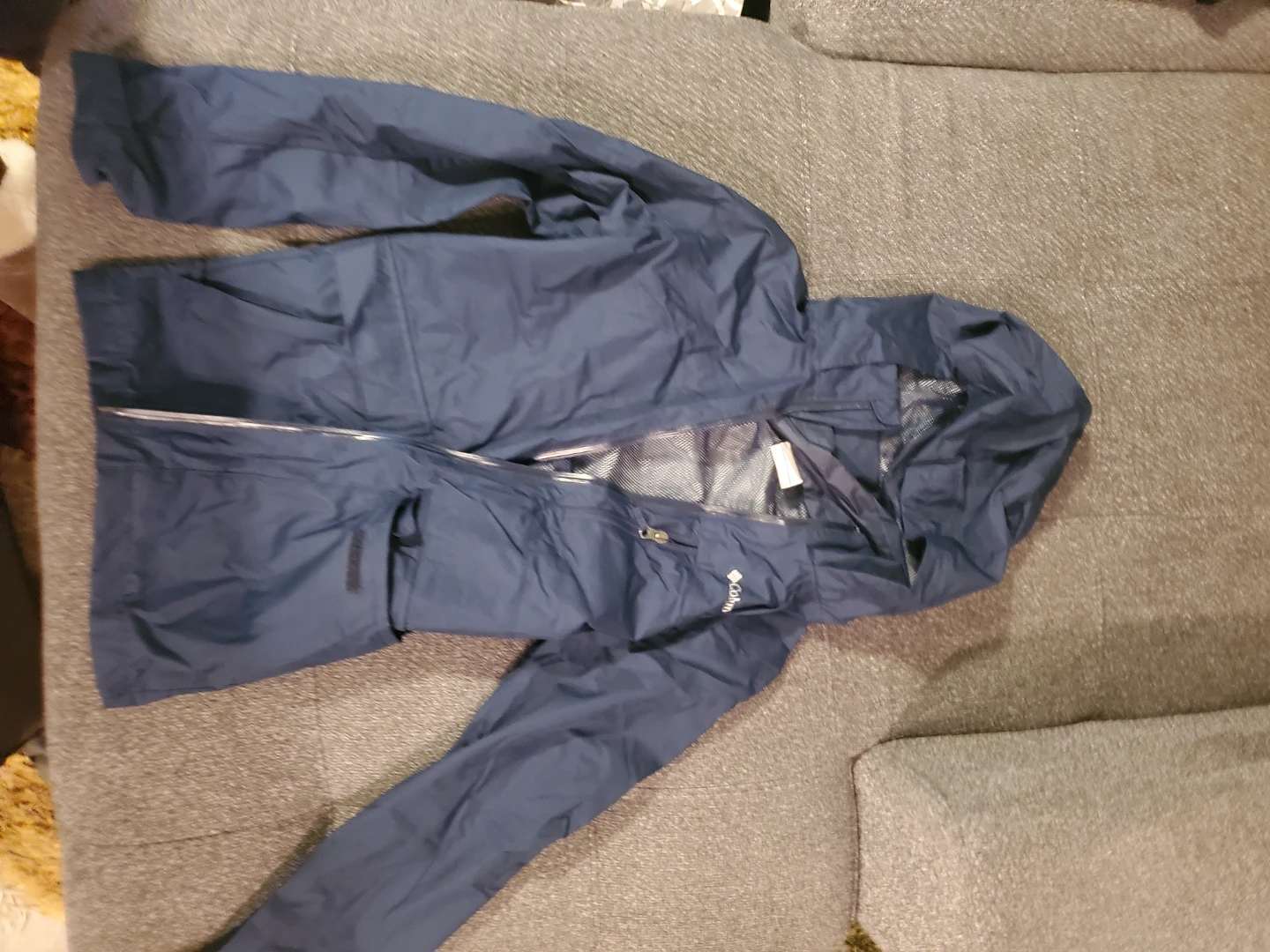 Columbia Navy Blue Rain Jacket