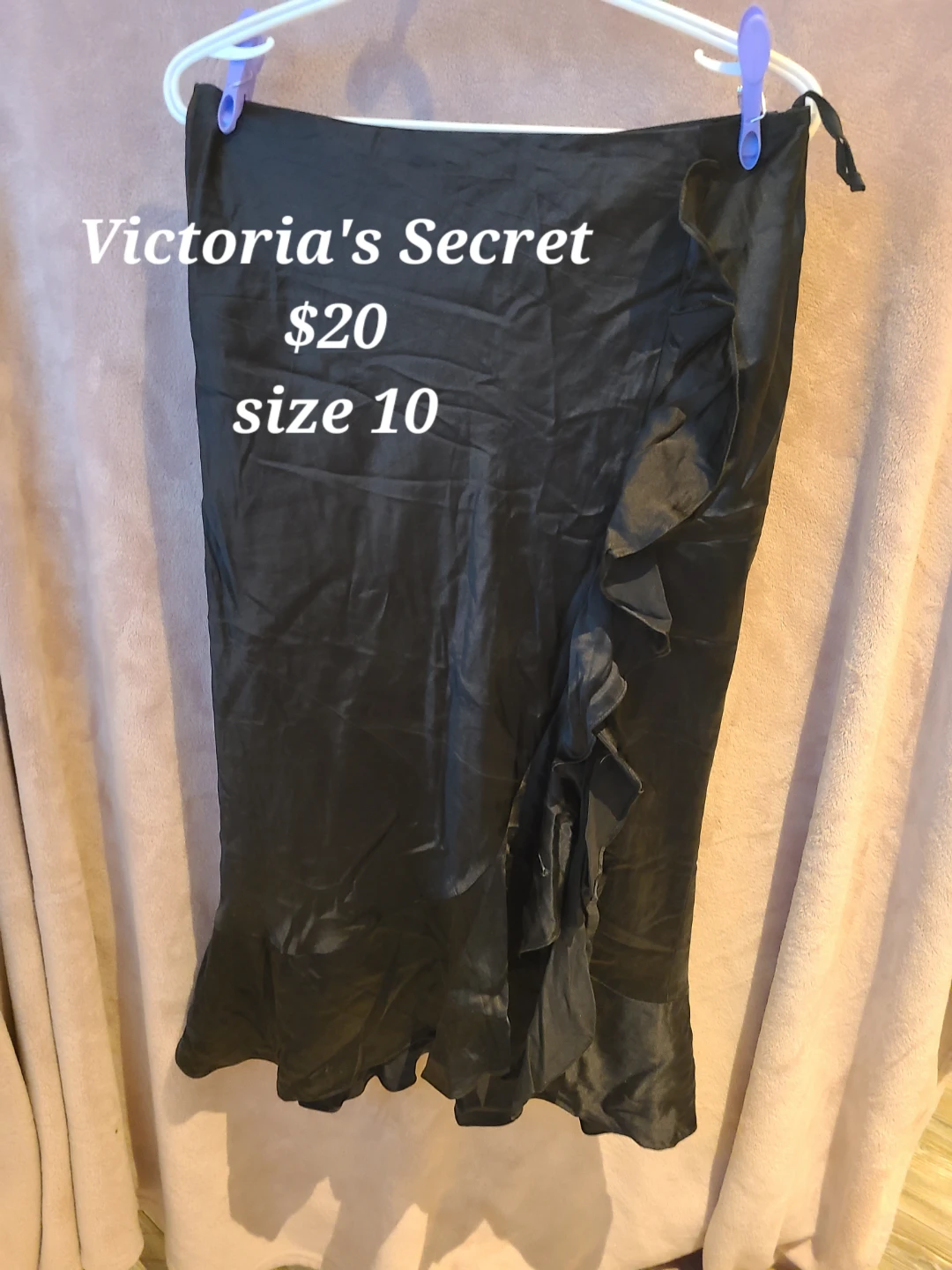Victoria's Secret Black Ruffle Skirt