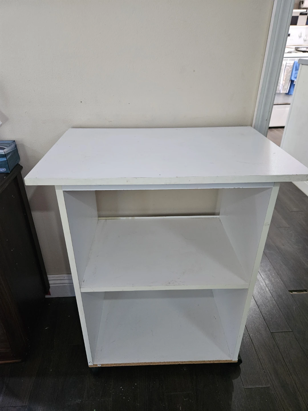 Microwave Stand White storage unit with wheels
