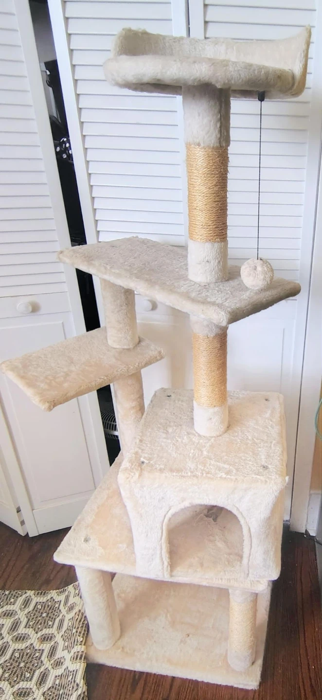 Beige Multi-Level Cat Tree