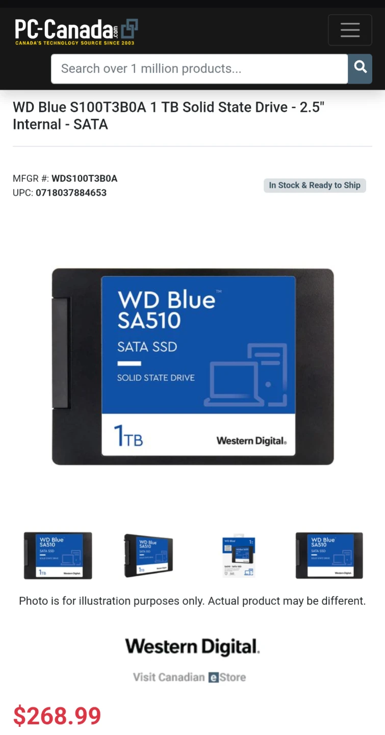 WD Blue PC SSD 1TB SATA 2.5" - photo 3