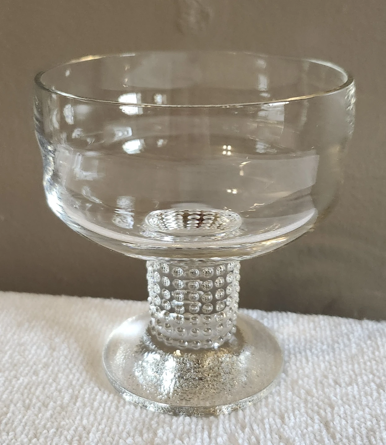 6 Clear Glass Pedestal Coupe or Sherbet Glasses - New, - photo 5
