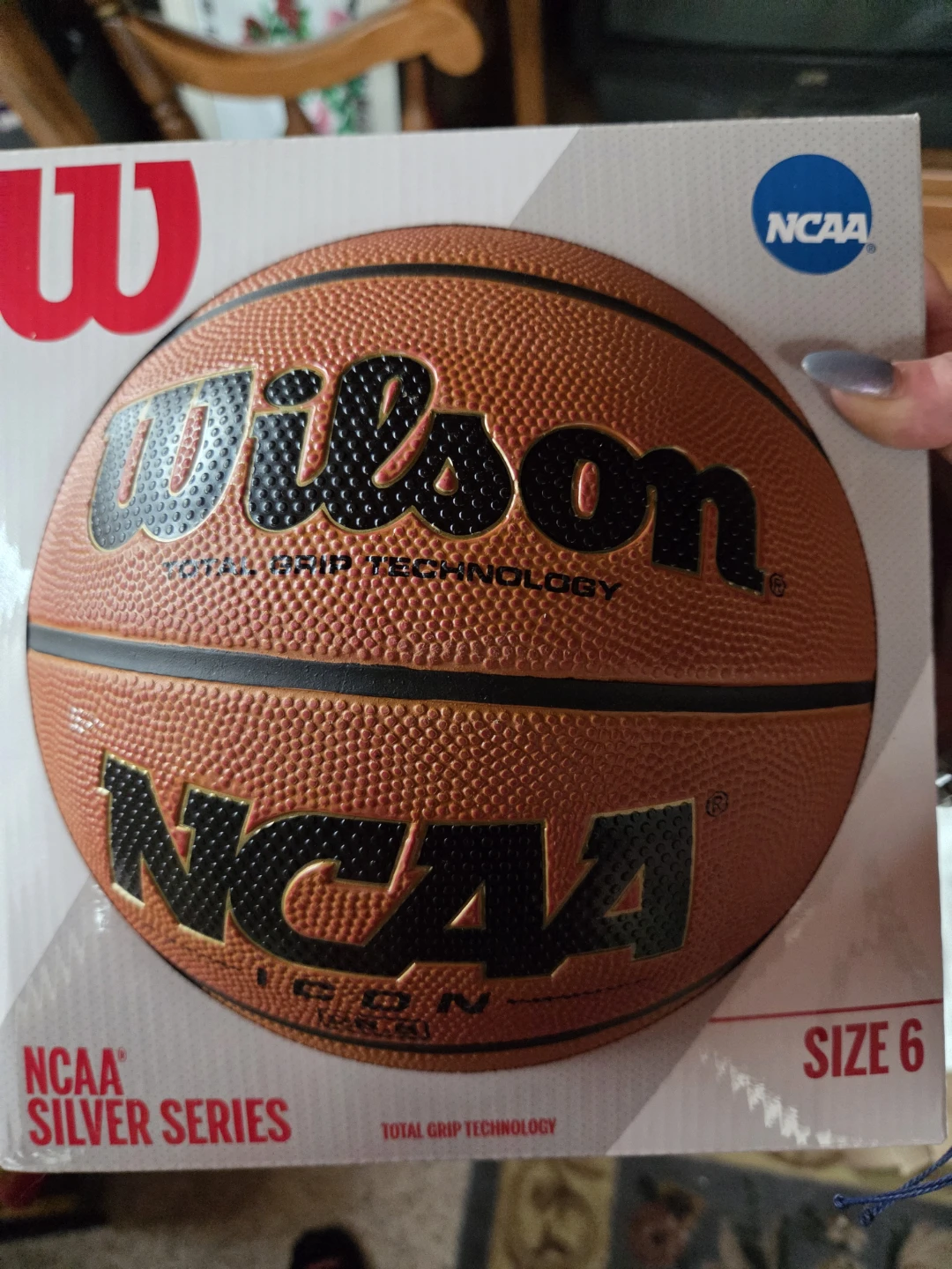 Wilson NCAA Silver Series Basketball Size 6