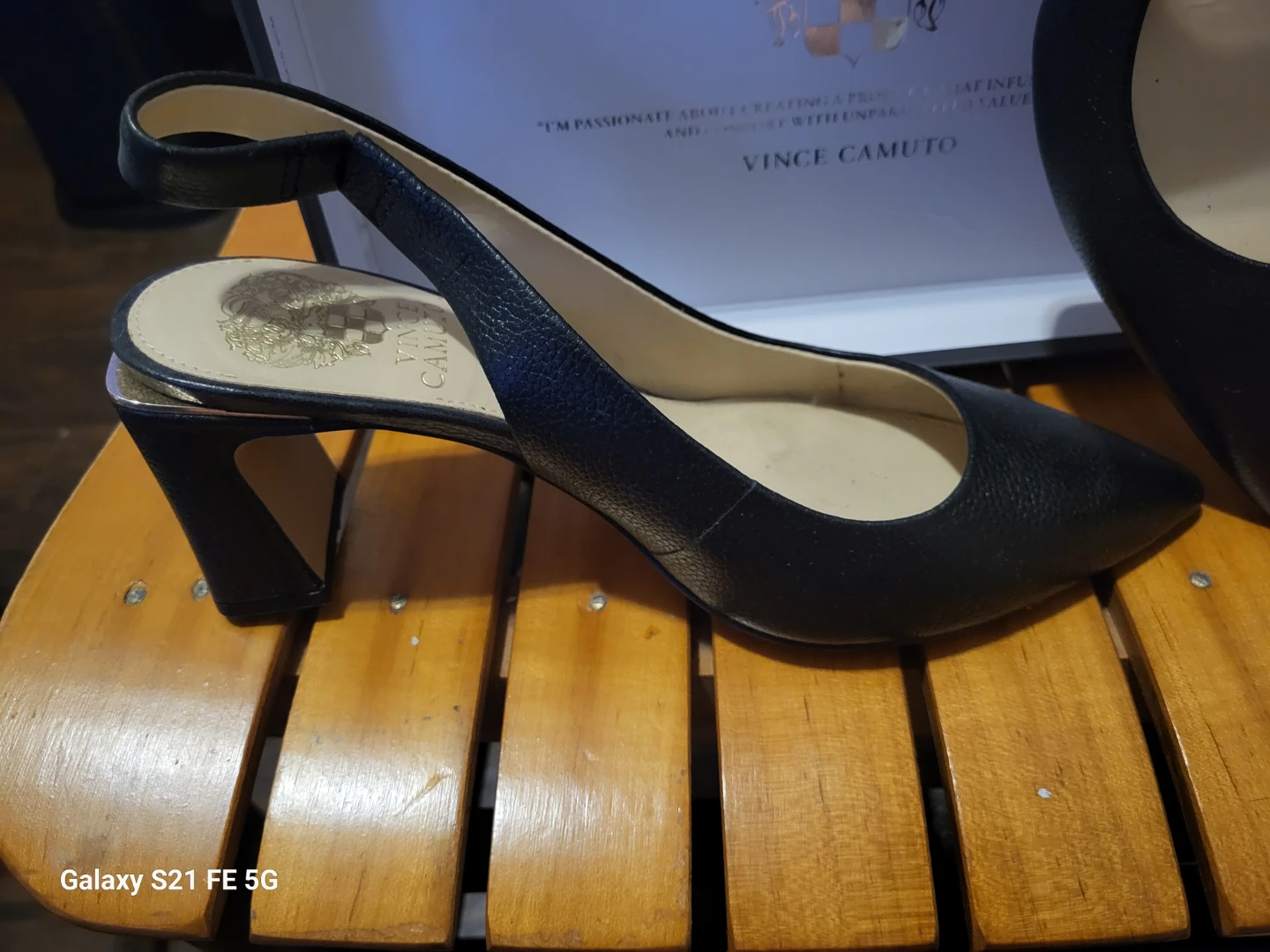 Vince Camuto Black Slingback Heels - photo 4