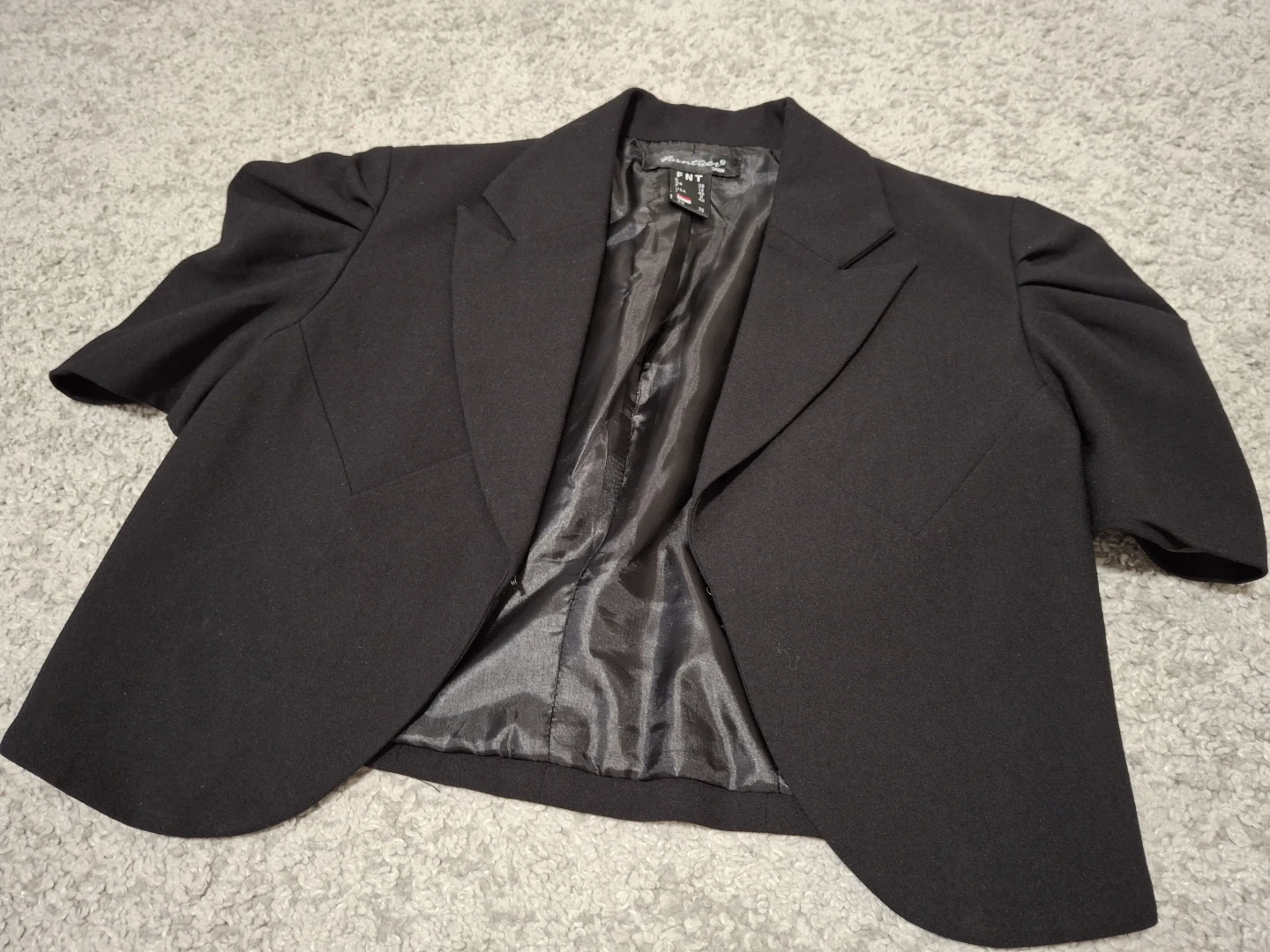 Black Cropped Blazer - photo 2