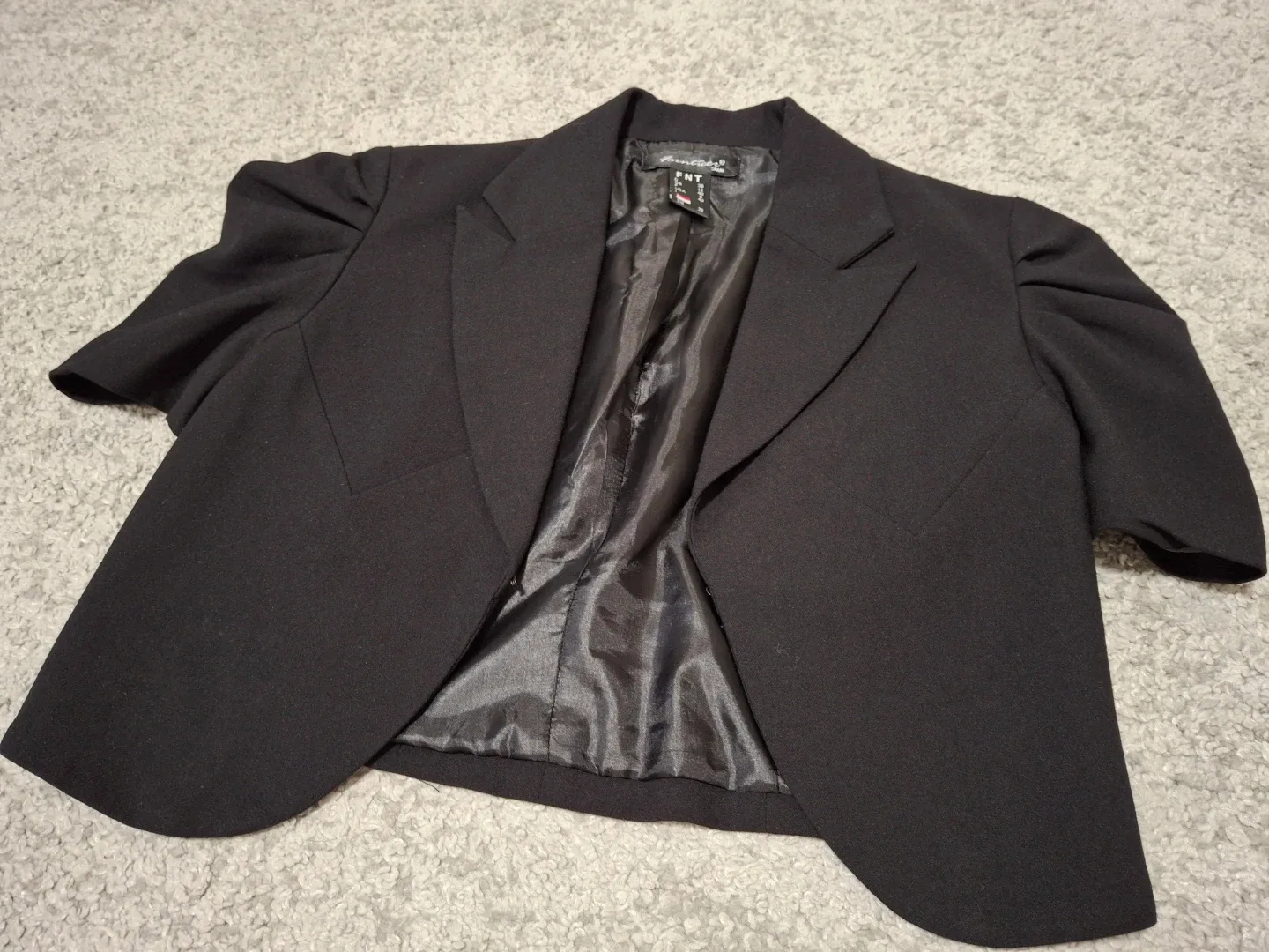 Black Cropped Blazer - photo 2