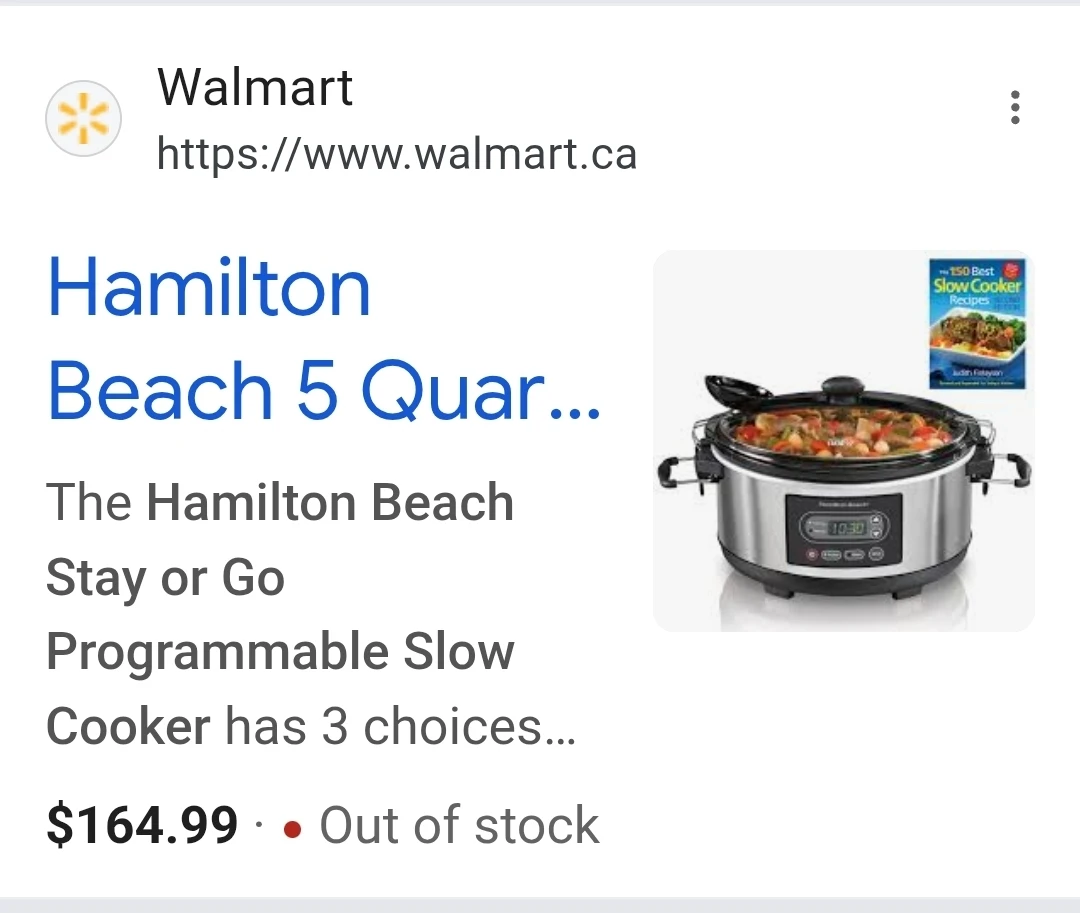 Hamilton Beach Set 'n Forget Programmable Slow Cooker 6L