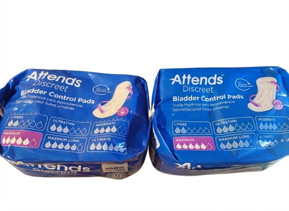 Attends Discreet Bladder Control Pads - 20 Count each pack - photo 3
