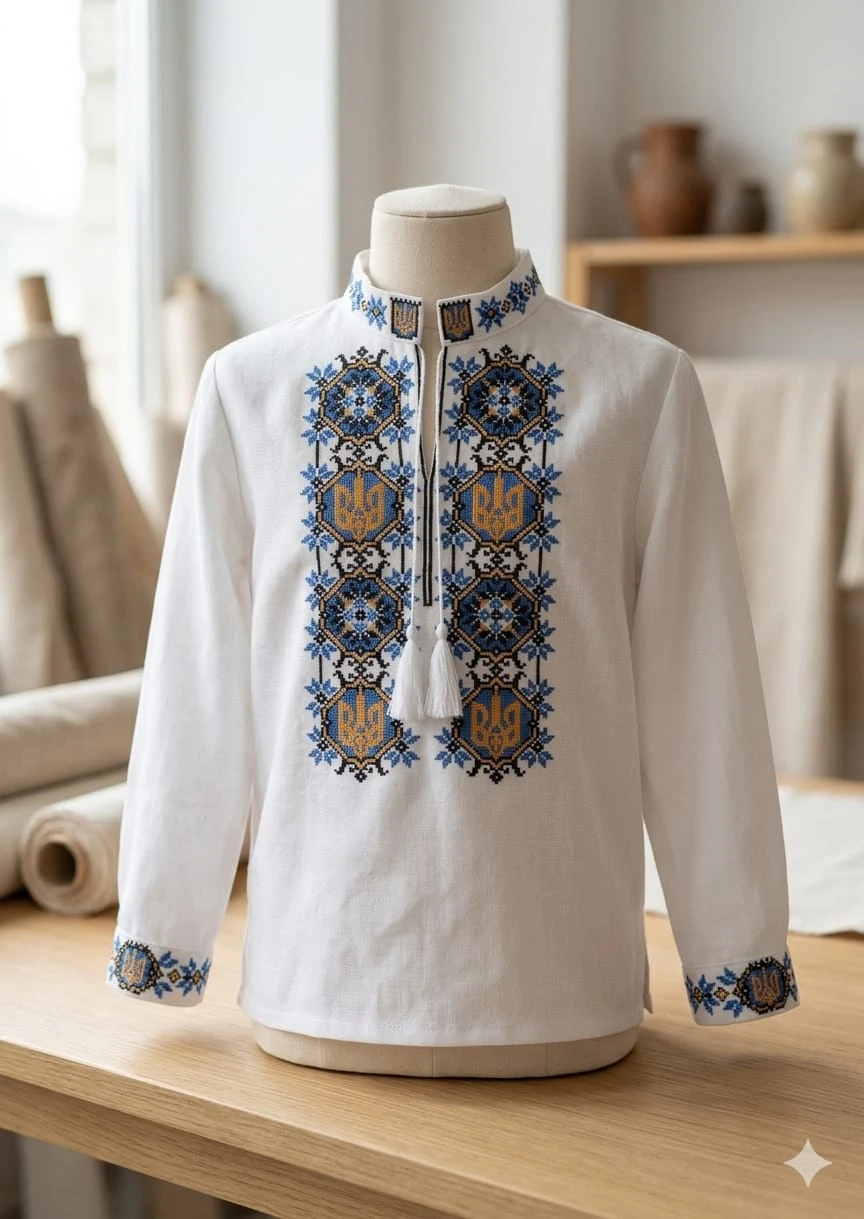 Ukrainian Embroidered Vyshyvanka Shirt