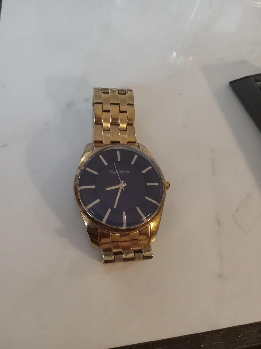 English Laundry gold-tone watch