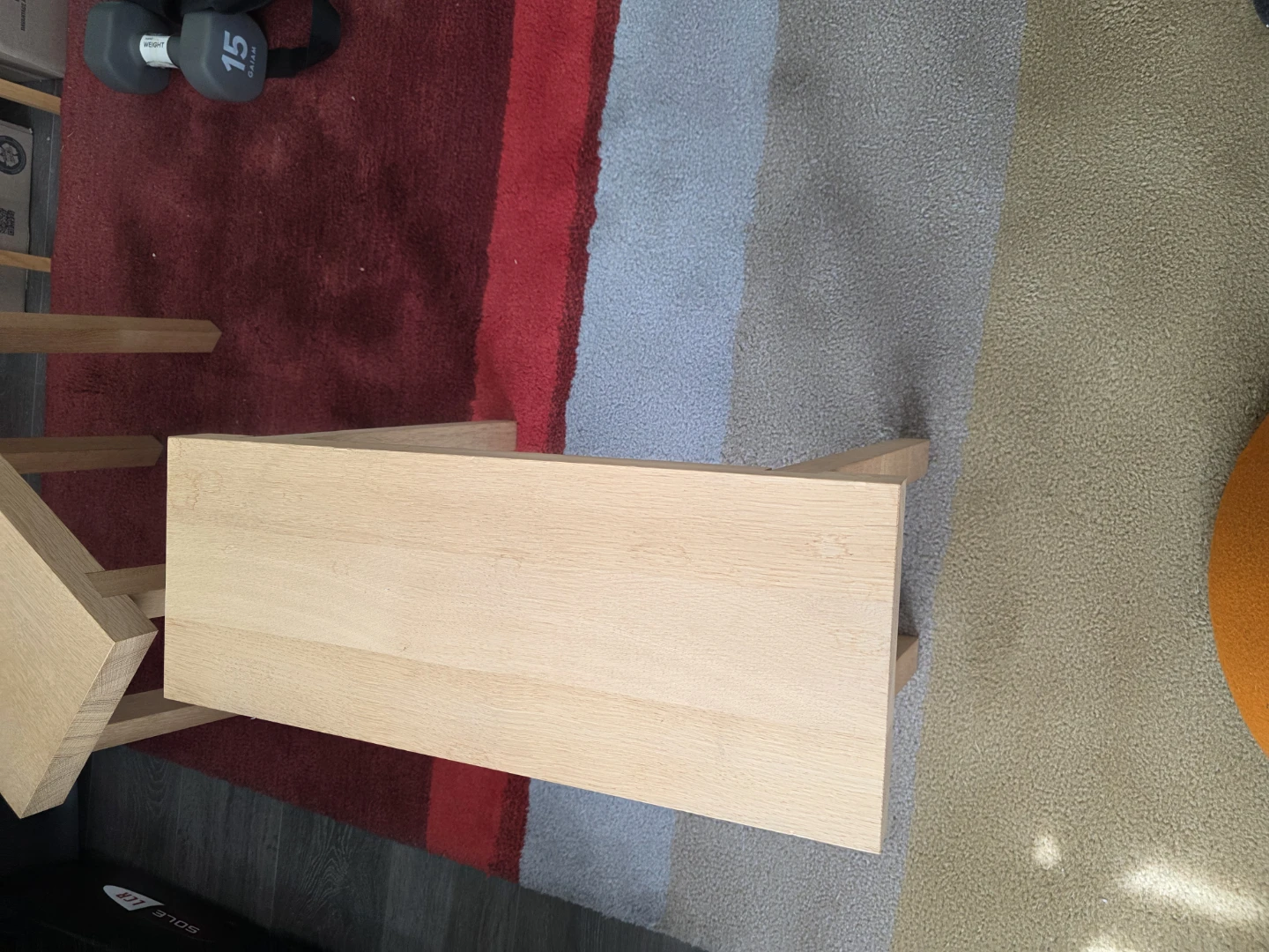 2 solid wood stands - photo 4
