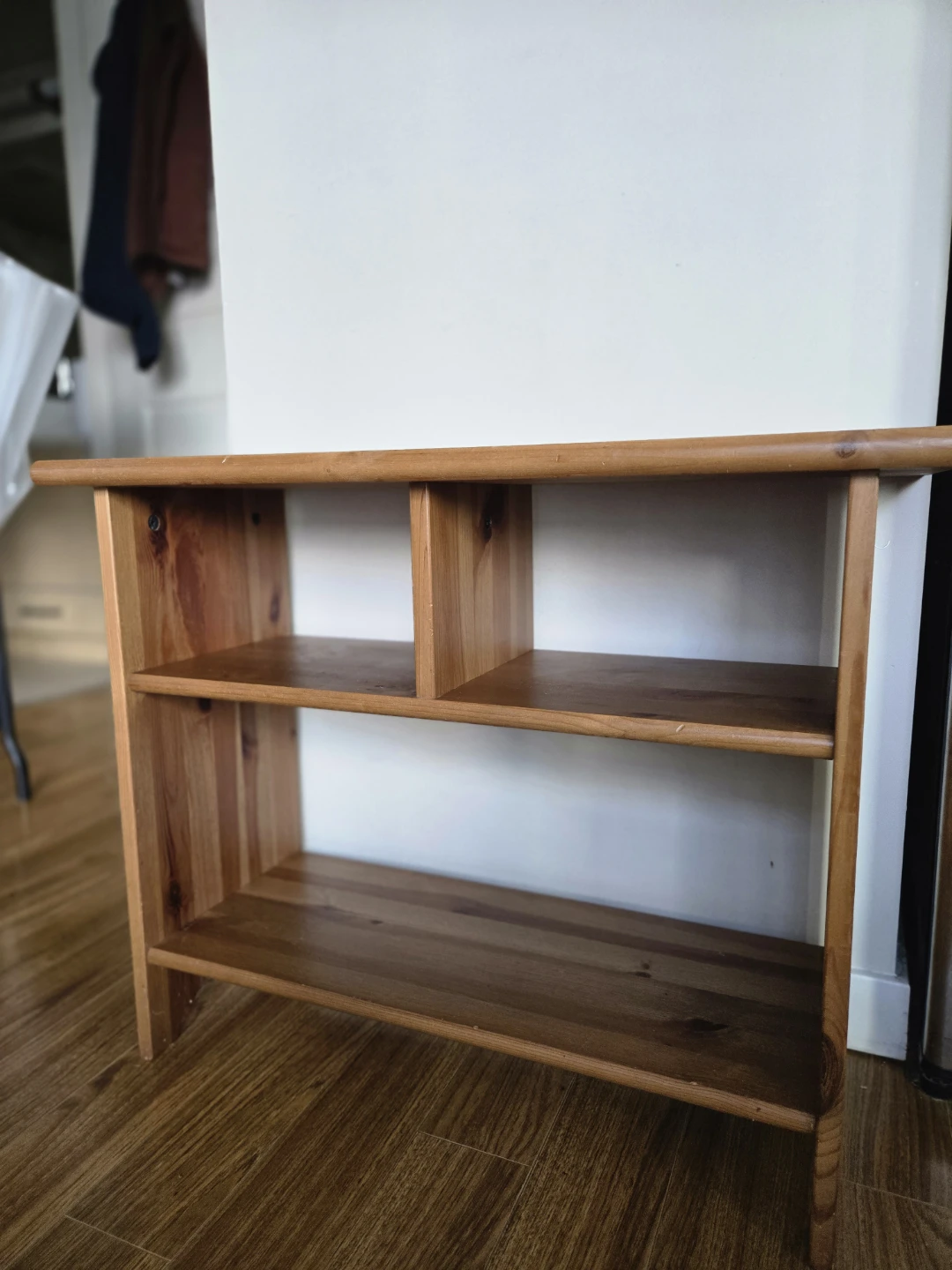 Wooden Low Bookshelf