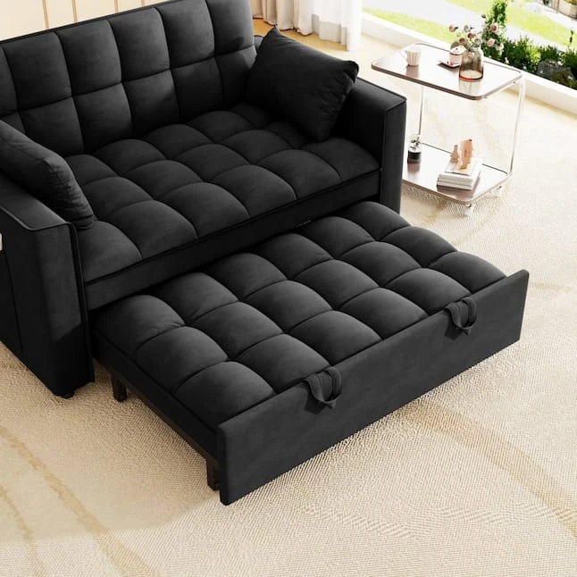 Black Convertible Sofa Bed