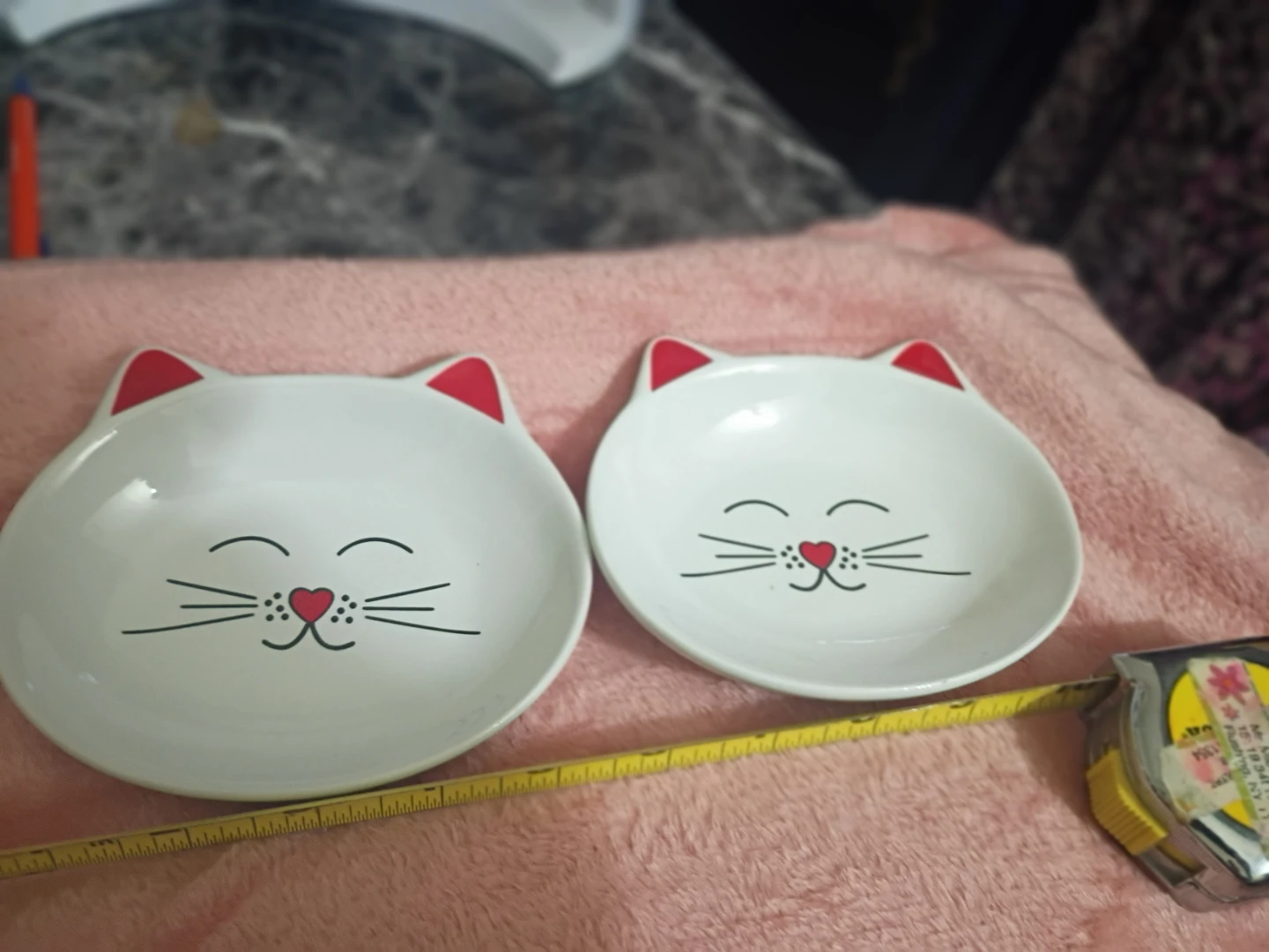 Set of 2 Cat Face Ceramic Bowls - photo 3
