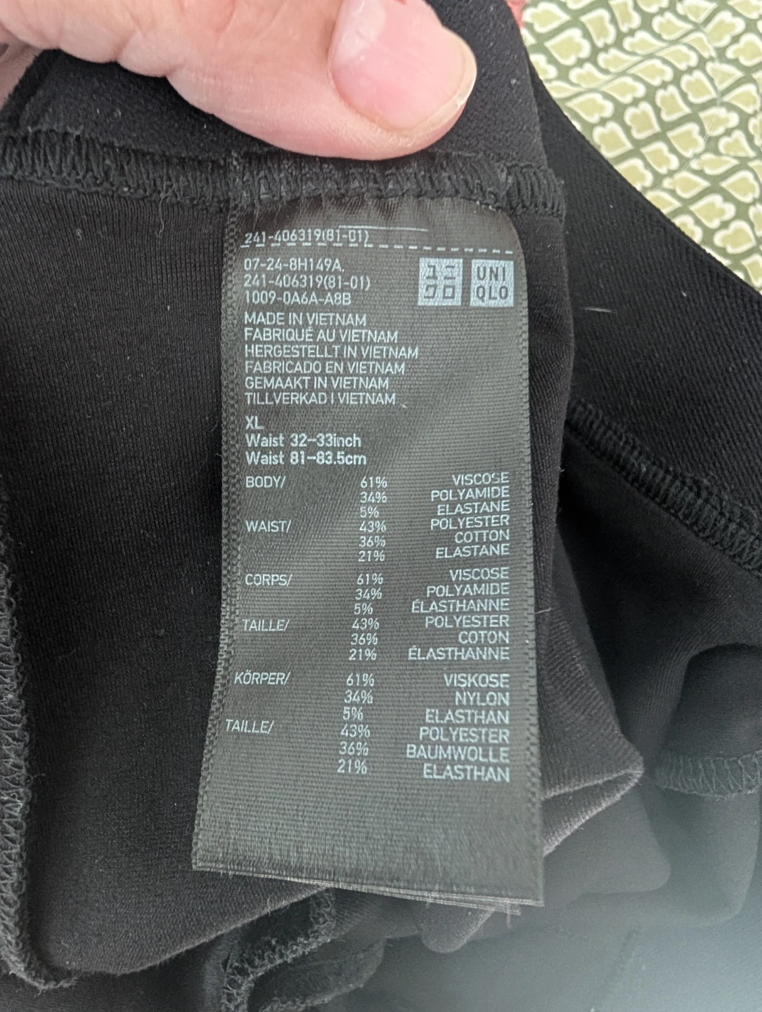 Uniqlo Black Dress Pants Size XL