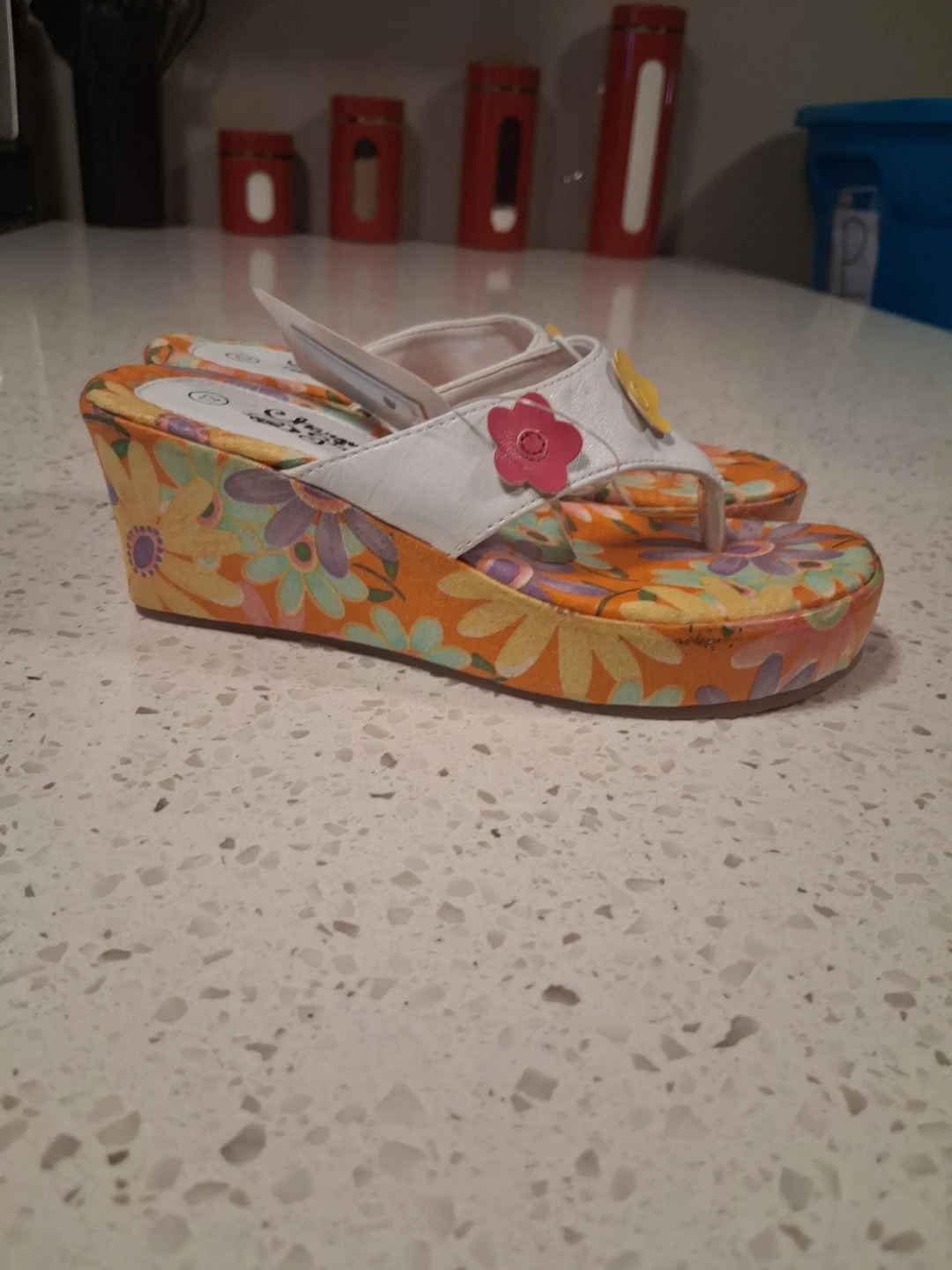 Girls floral wedges - photo 2