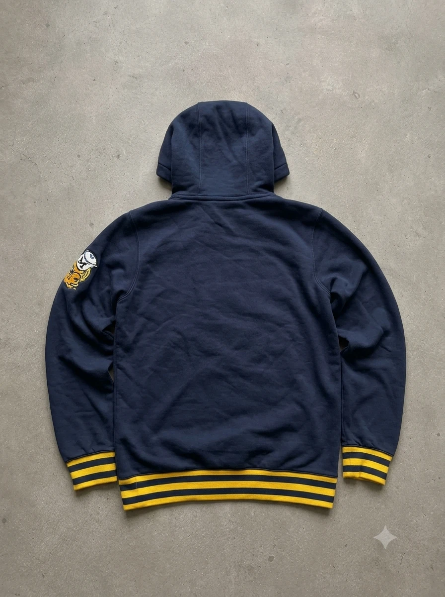 Nike Michigan Wolverines Hoodie Navy Yellow - photo 2