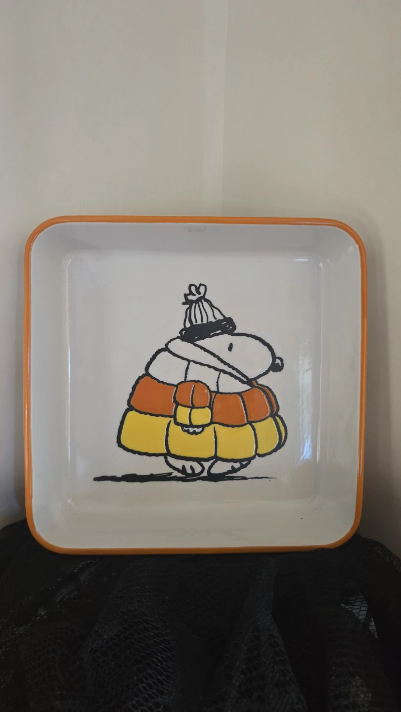 Peanuts Snoopy Halloween Ceramic Dish