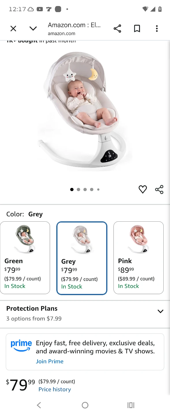 RIVIPLOU Electric Baby Swing - photo 2