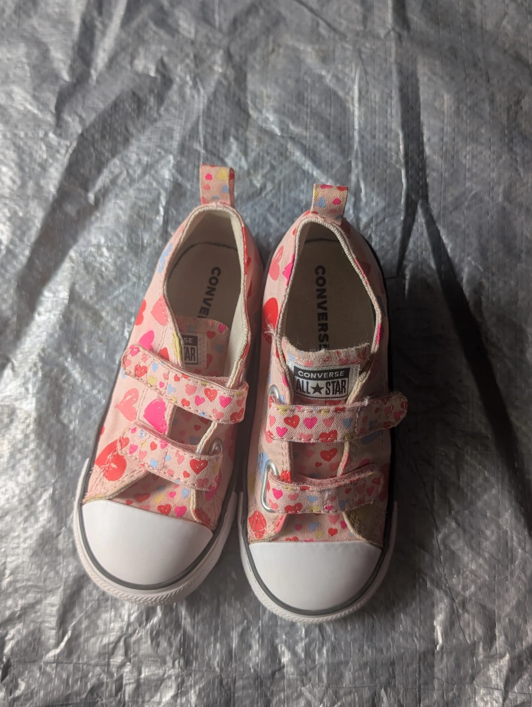 Converse Kids Shoes Pink Hearts Size 10 - photo 3