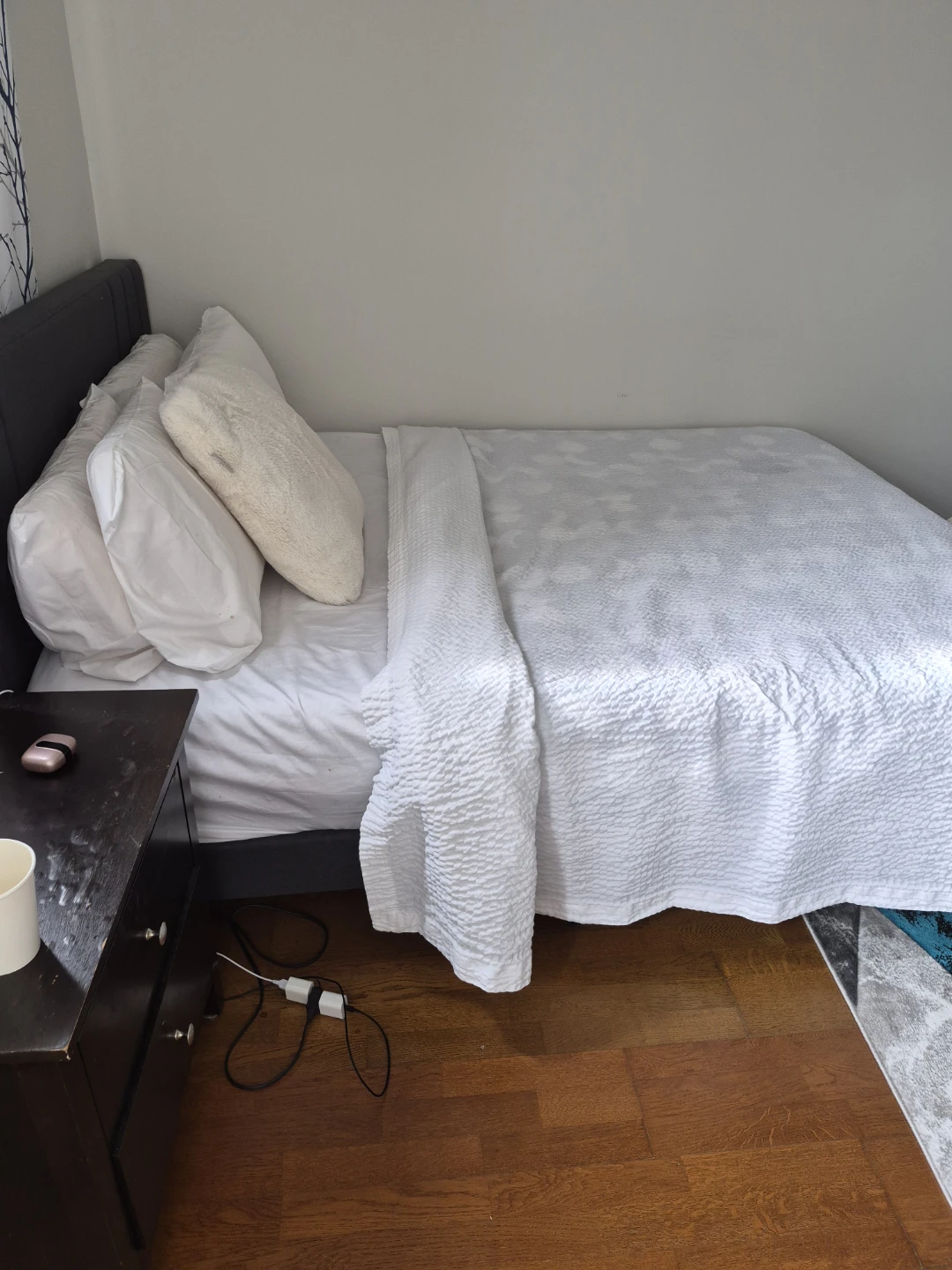 Double bed frame and mattress - photo 2