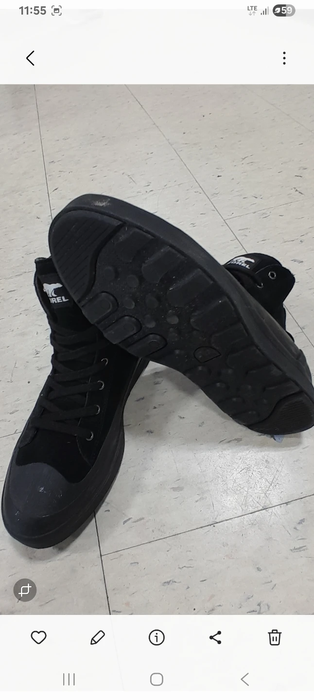 Sorel black high-top sneakers Men's Size 11 - photo 2
