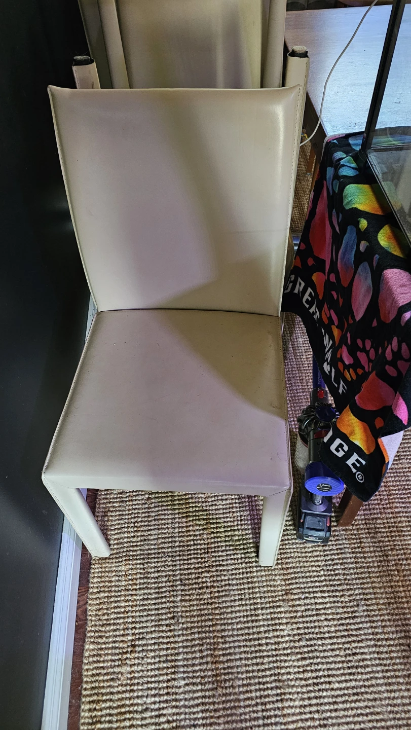 5x Leather Dining Chair (crate & barrel) - photo 2