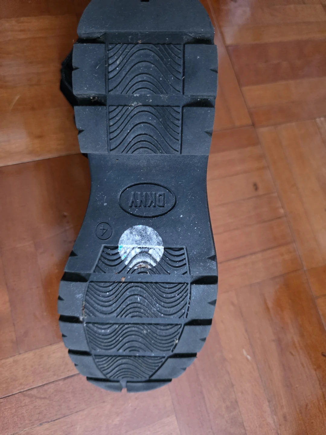 DKNY Black Patent Combat Boots - photo 5